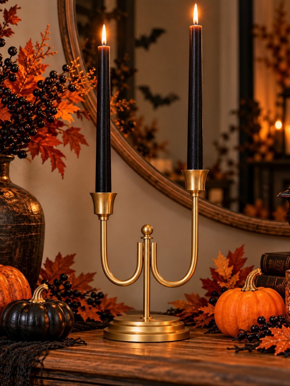 NWT Hearth & Hand Magnolia Staggered Brass Taper Candelabra Discontinued